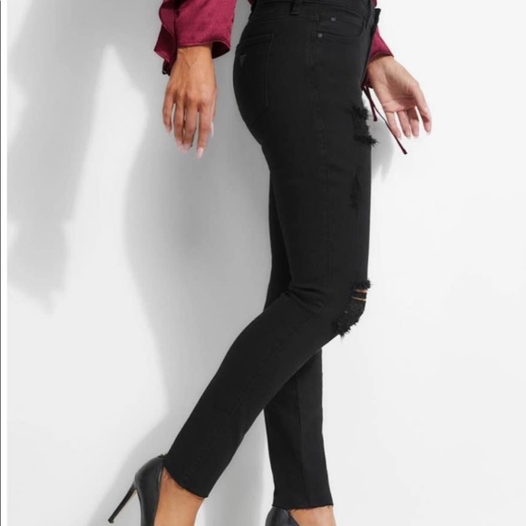Guess Destroyed Sexy Curve Jeans - Picture 3 of 6